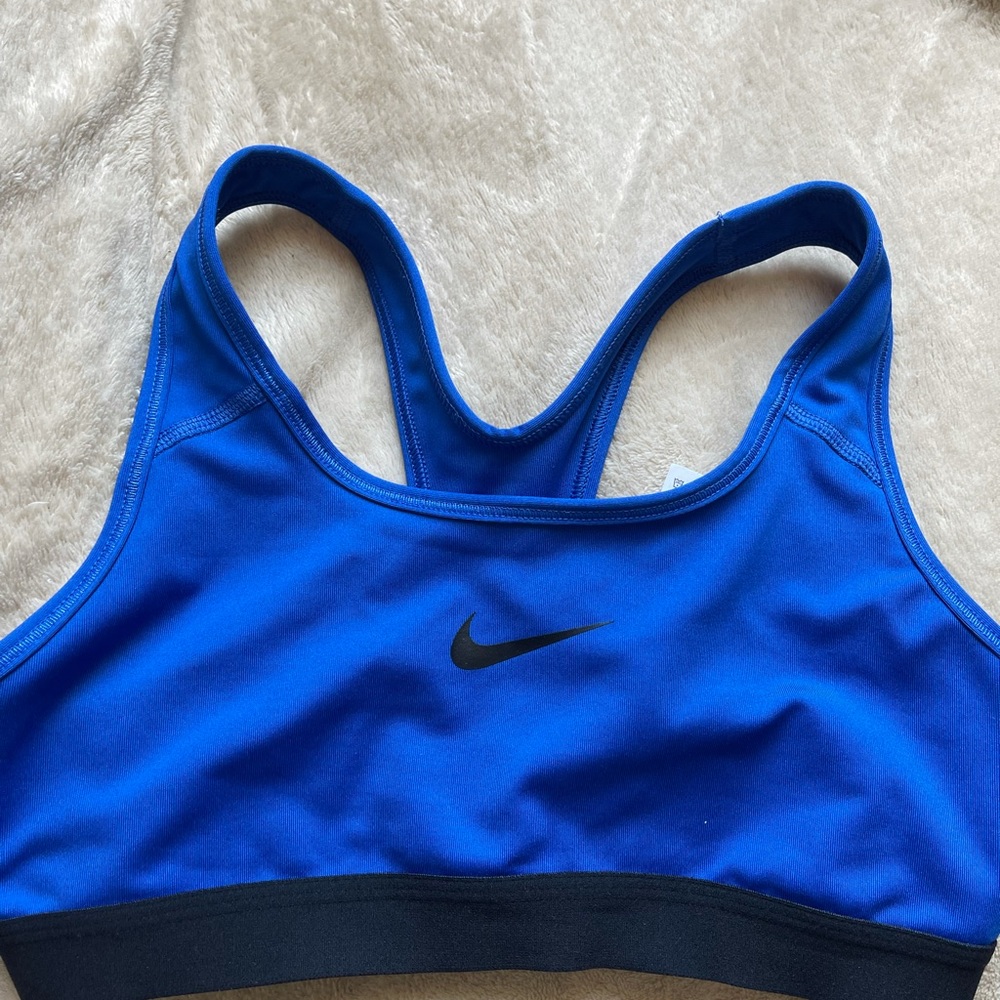 Blue Nike Dri-Fit Sports Bra